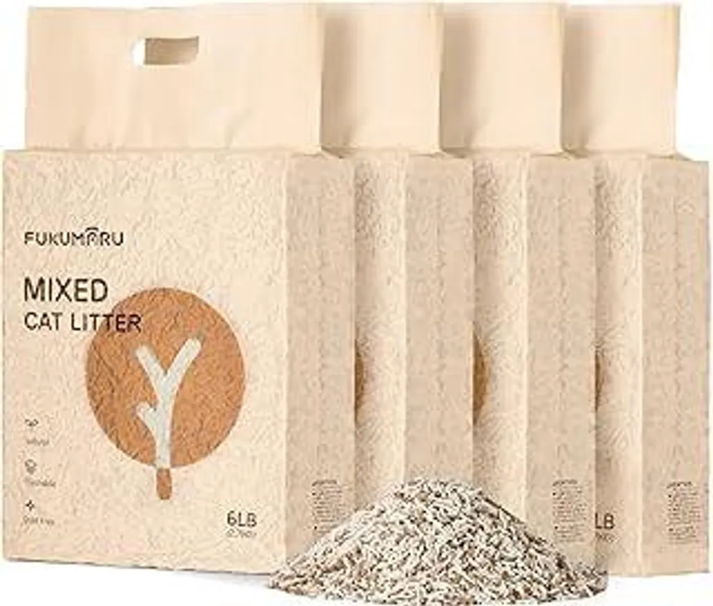 Lettiera FUKUMARU Tofu 10,8kg | Mix Legno di Melo Anti-Odore e Dust-Free