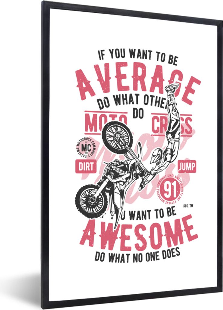 MuchoWow MuchoWow Gerahmtes Poster Mancave - Sport - Retro 60x90 cm - Poster mit zchwarzem Bilderrahmen - Kunst