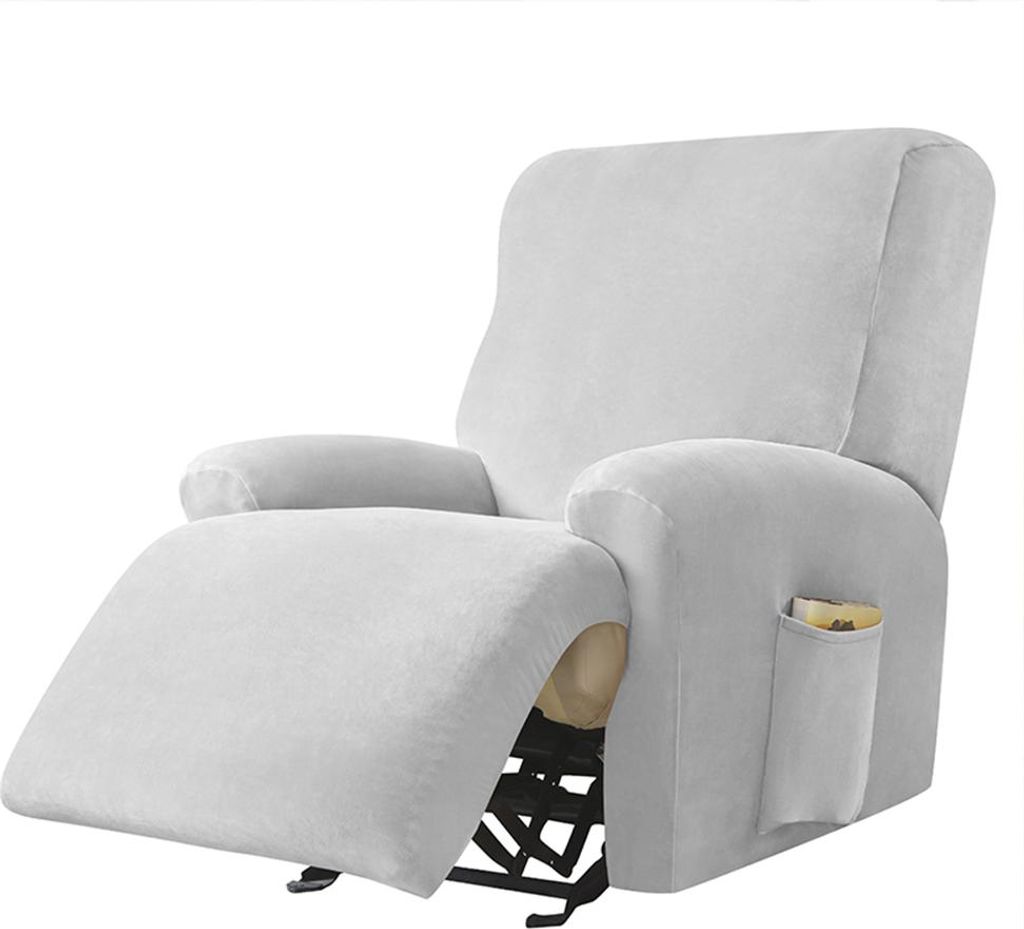 Elastischer Velours-Bezug für Relaxsessel mit Fußstütze Produktbild 