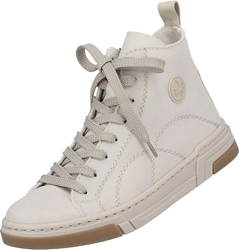 Rieker Sneaker High - Beige Synthetik Größe: 39 Normal Produktbild 