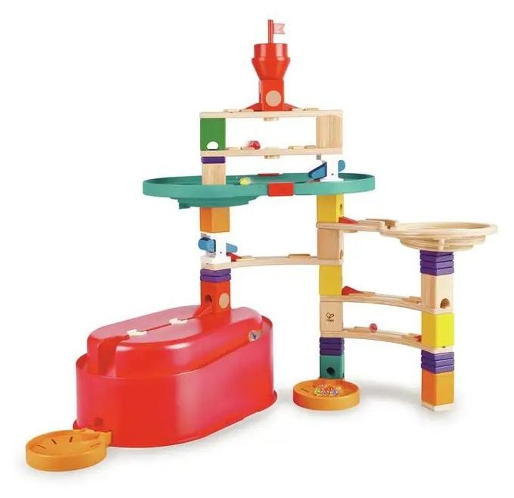 Hape Quadrilla Stack Track Bucket Set, Murmelbahn, 4 Produktbild 