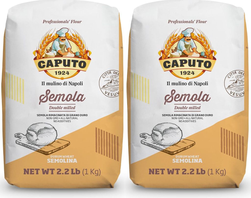 Antimo Caputo 00 Semola (Semolina Flour) - 2 Pack, 1 kg