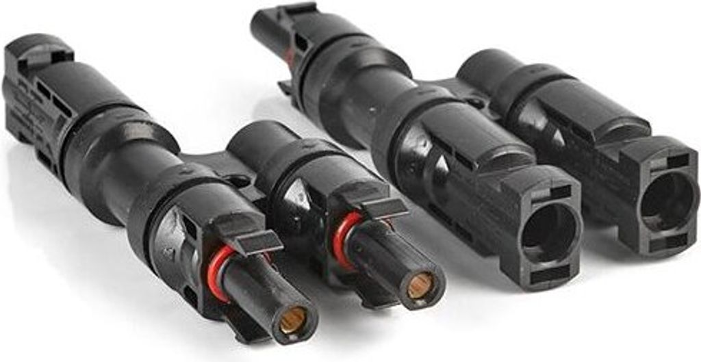 Zusammenschluss T3 - MC4 Stecker Zusammenschluss im Verhältnis 1:2, Paar
