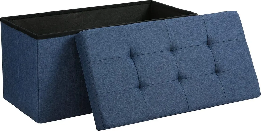 Banc d'appoint bleu marine 76 cm pour optimiser l'espace de vie - 2