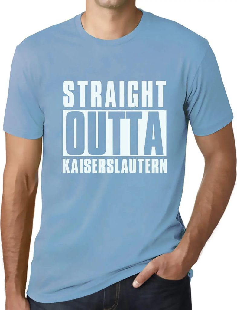 Herren Grafik T-Shirt Direkt aus Kaiserlautern – Straight Outta Kaiserslautern – Öko-Verantwortlich Vintage Jahrgang Kurzarm Lustige Druck Geb...
