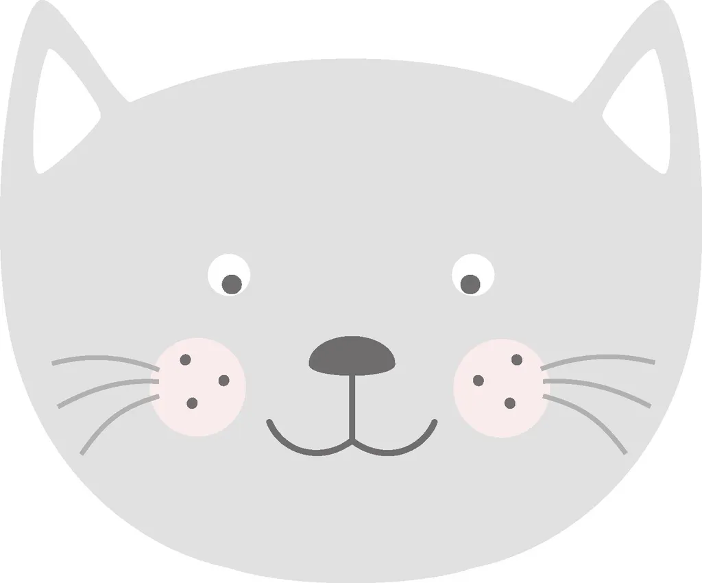 Aménager une chambre de bébé avec le sticker mural animaux gris clair