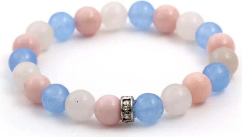 Bracelet de perles en jade naturel MINK08/17 - Bijouterie fine femme