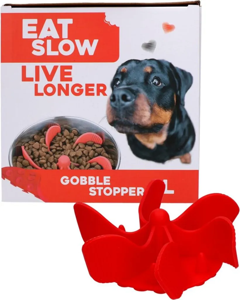 Eat Slow Live Longer Gobble Stopper S Rosso: Addio Ingordigia Canina