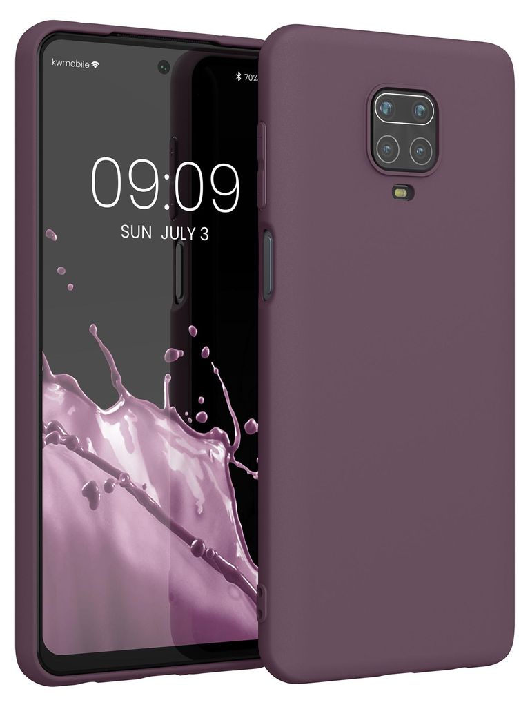 kwmobile Handyhülle für Xiaomi Redmi Note 9S / 9 Pro / 9 Pro Max Hülle - TPU Case - Kabelloses Laden - Schutzhülle Cover in Helle Iris