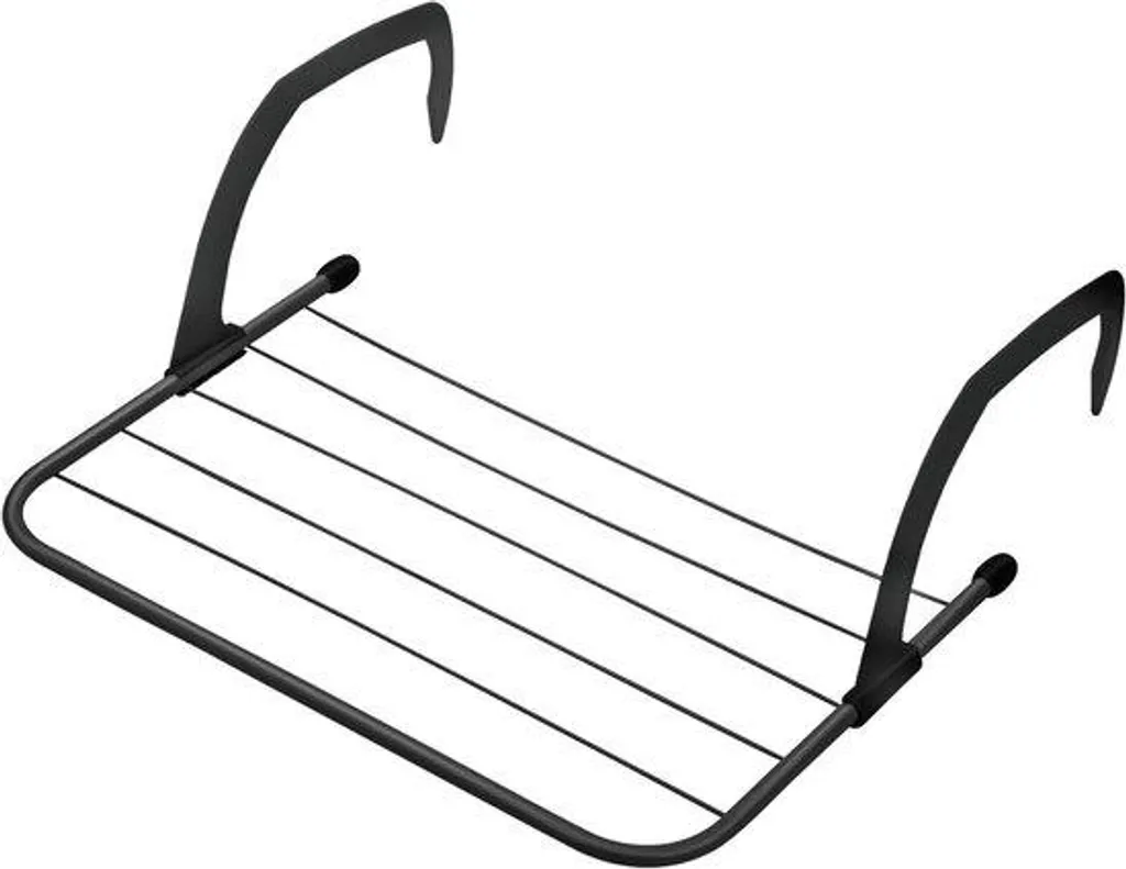 Séchoir de balcon pliable 3m en acier laqué blanc - Dimensions 50x33cm