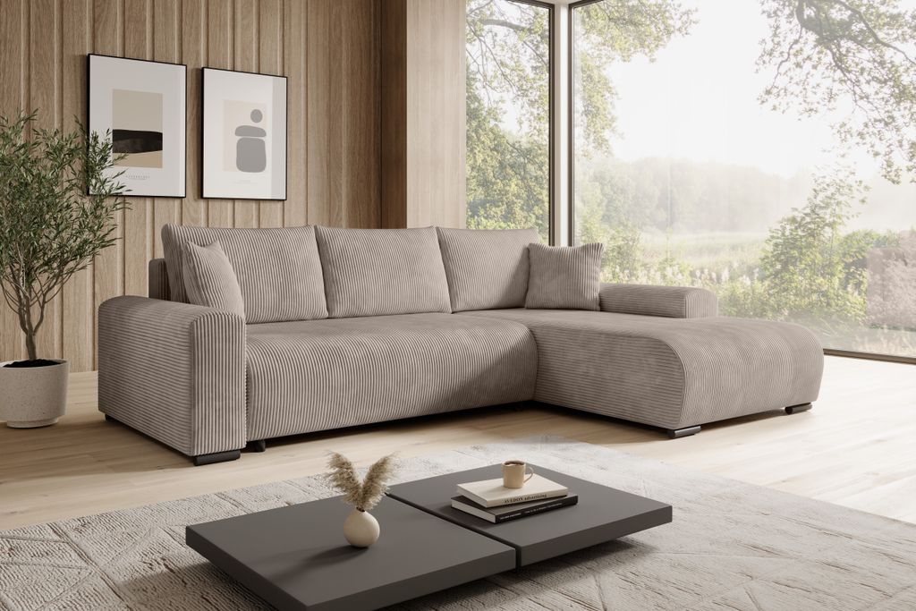 STOREZ24 L-Form Ecksofa NELLY inklusive Schlaffunktion, Produktbild 