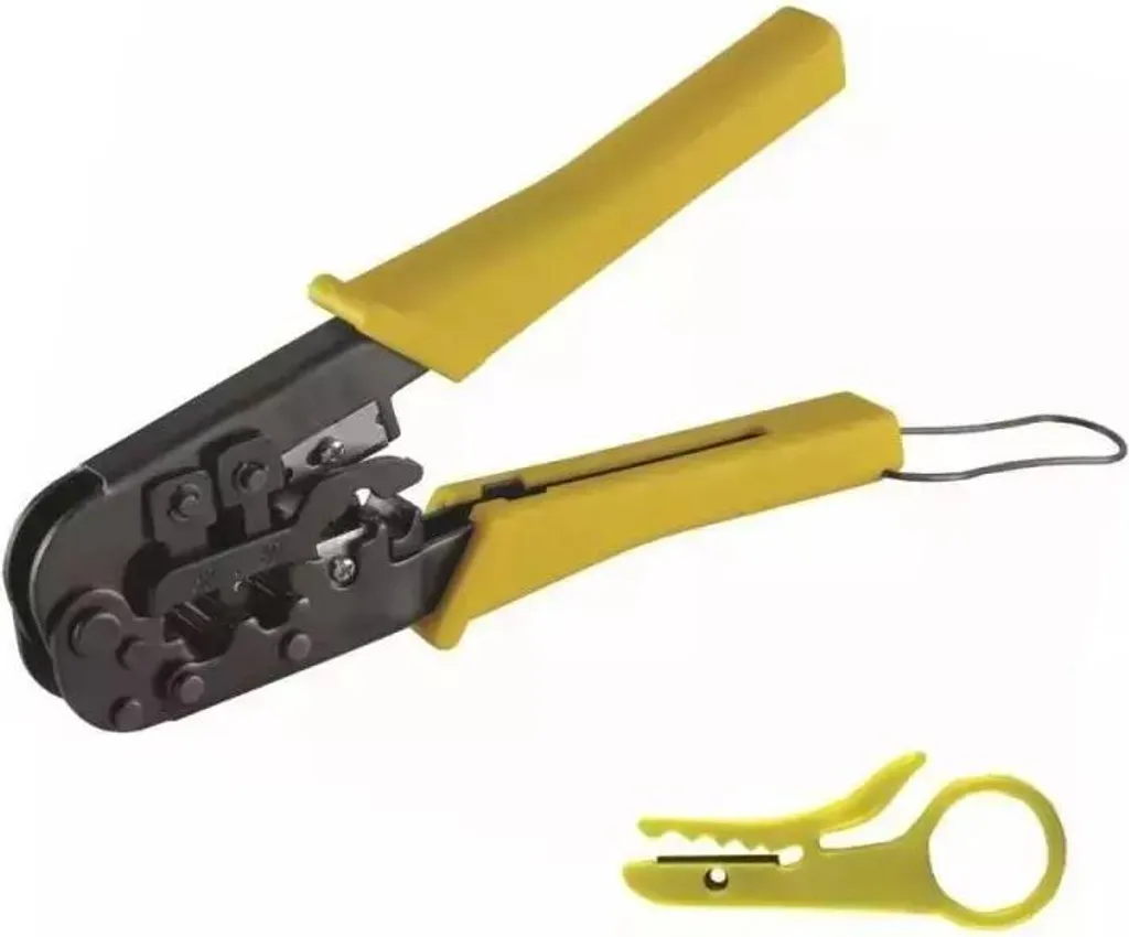 Pince à sertir multifonction RJ45 et RJ11 avec coupe-câble intégré