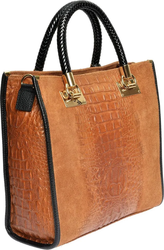 Sac cabas Roberta M AW25 RM 8155 cognac grand format en cuir - 2
