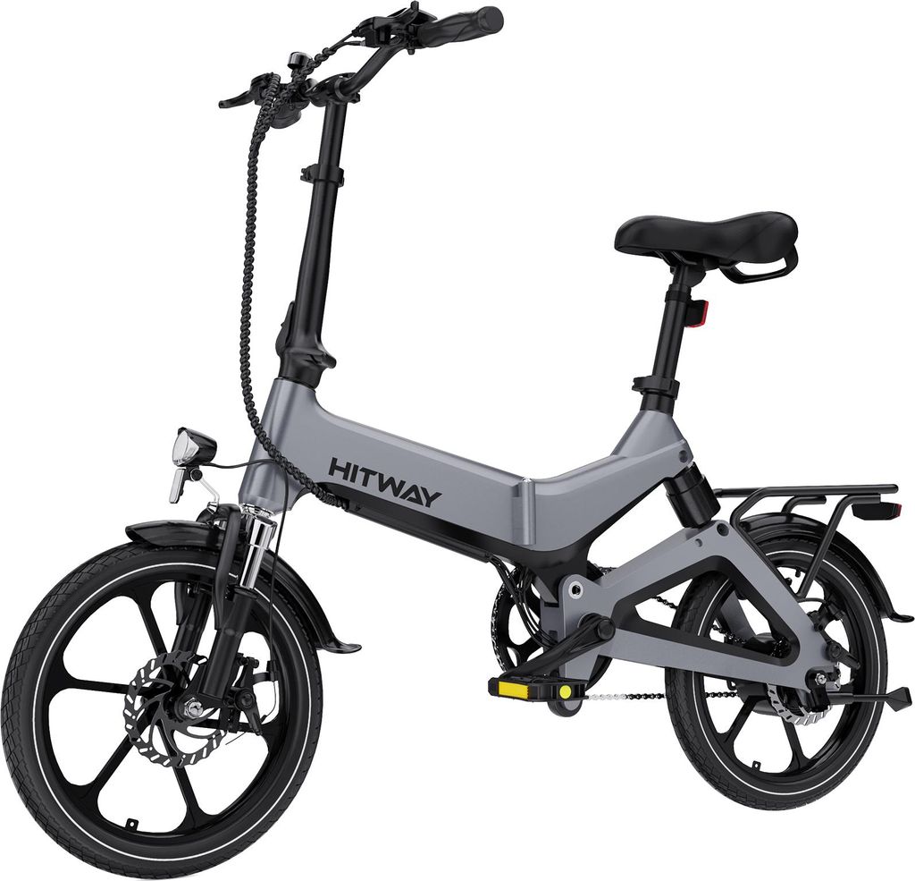 HITWAY E Bike Elektrofahrrad, 7,8 Ah/36V Li-Akku,16 Zoll, E-Bike mit Heckmotor 280.8 Wh, 35–70 km Faltbares Elektrofahrrad für Damen und Herrn