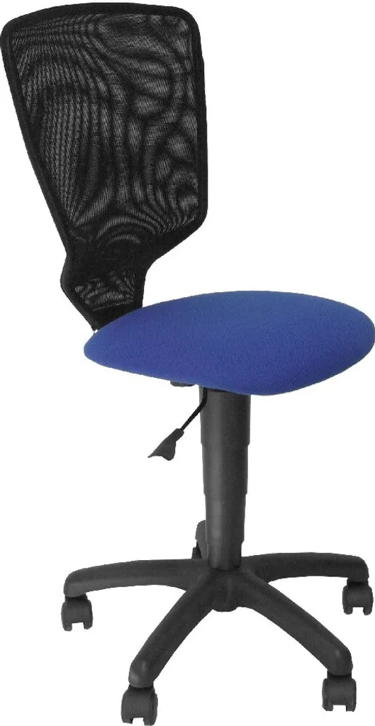 Dites adieu au mal de dos avec la chaise Júcar résille noire et bleue