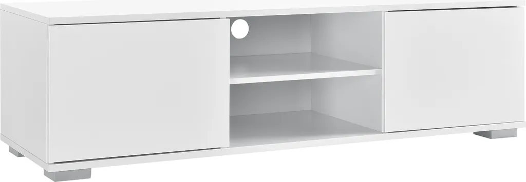 Base TV Nero [en.casa] 120cm - Mobile Gaming Basso per Console