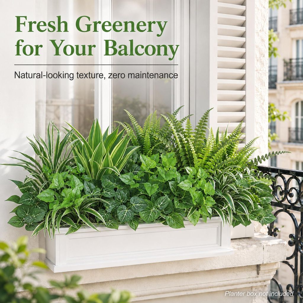 Kunstpflanzen für Balkon und Garten Dekoration