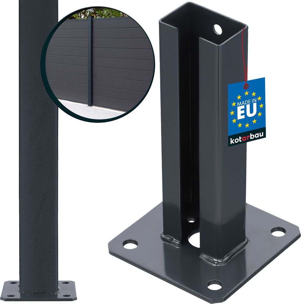 KOTARBAU® Pfostenträger 60 x 40 mm Pfostenschuh Zaunpfosten Produktbild 1