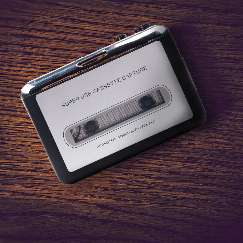 Kassettenrekorder – USB-Kassettenkonverter Zum Digitalisieren | Musik Von Kassette Auf MP3 | Inklusive USB-Kabel & Kopfhörer
