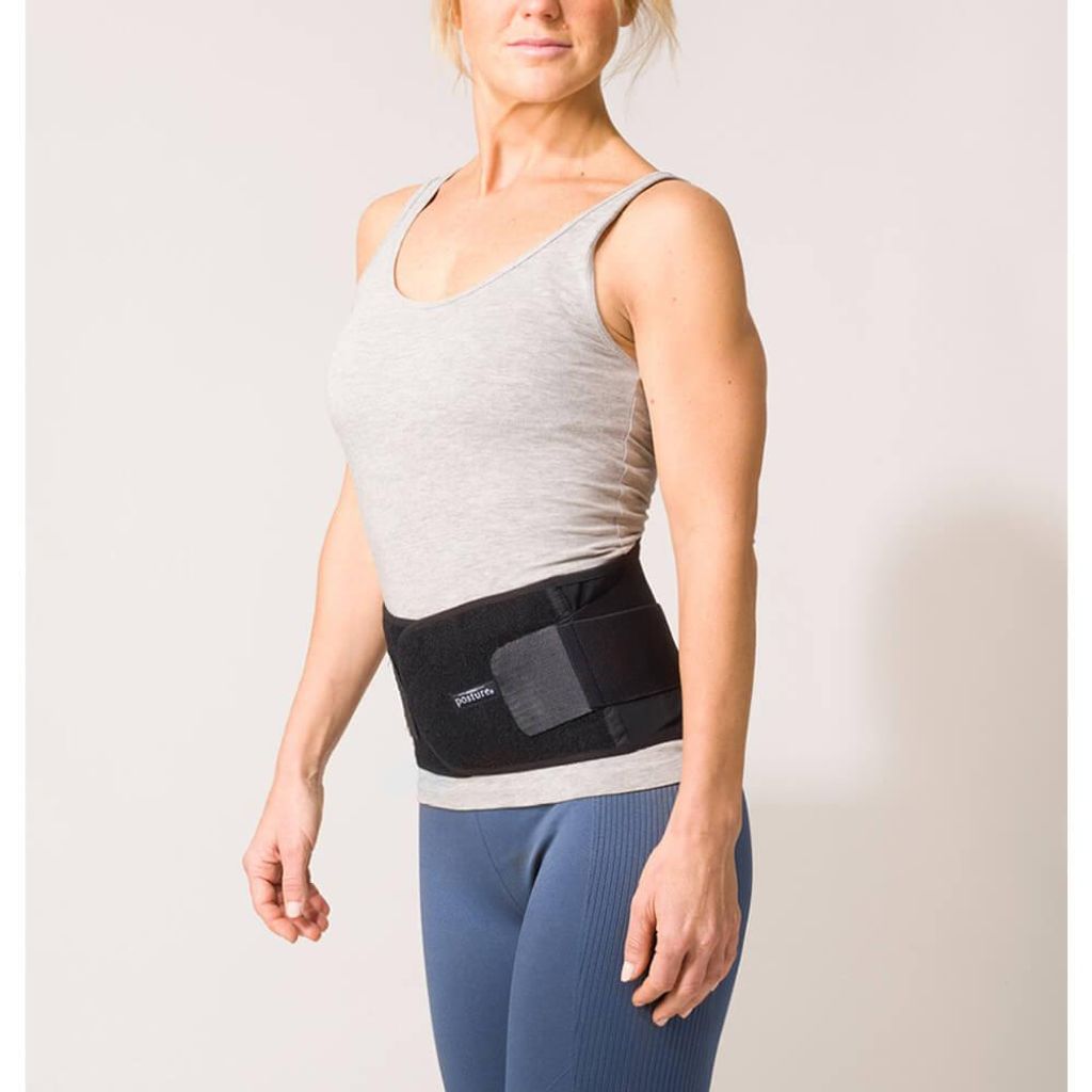 SWEDISH POSTURE Gürtel für den unteren Rücken stabilisieren L Schwarz