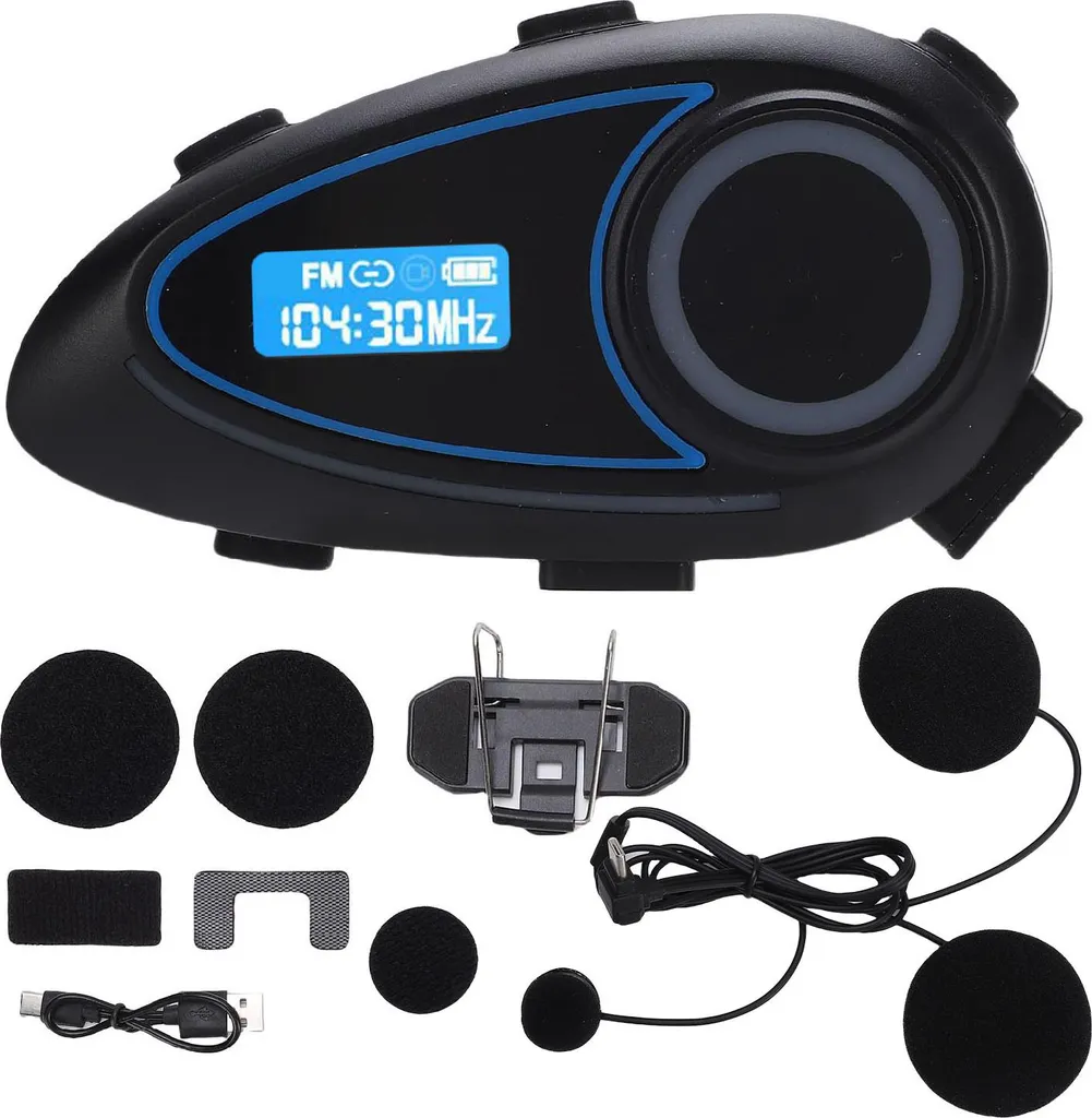 Casque moto sans fil : fini les pannes de batterie grâce à l'écran LCD