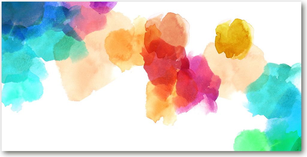 Tulup Leinwandbild - 120x60 cm - Wandkunst - Drucke auf Leinwand - Leinwanddruck - Kunst: modern & klassisch - Mehrfarbig - Bunte Flecken