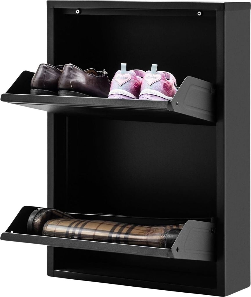 gowoll Schuhschrank Schmal Schuhregal Metall Hoch Produktbild 5
