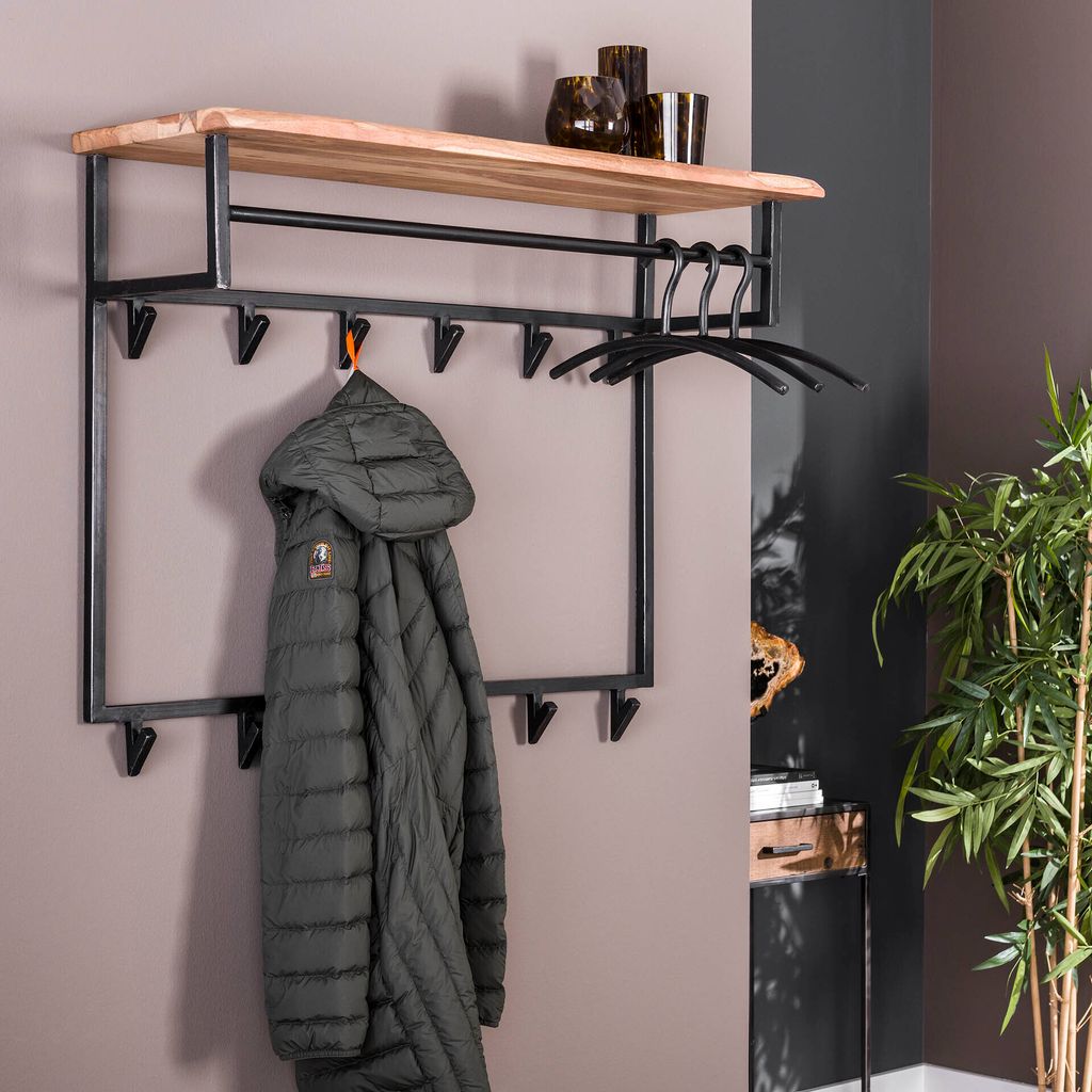Hoyz - Garderobe Edge High - 12 Haken - Hutablage - Produktbild 