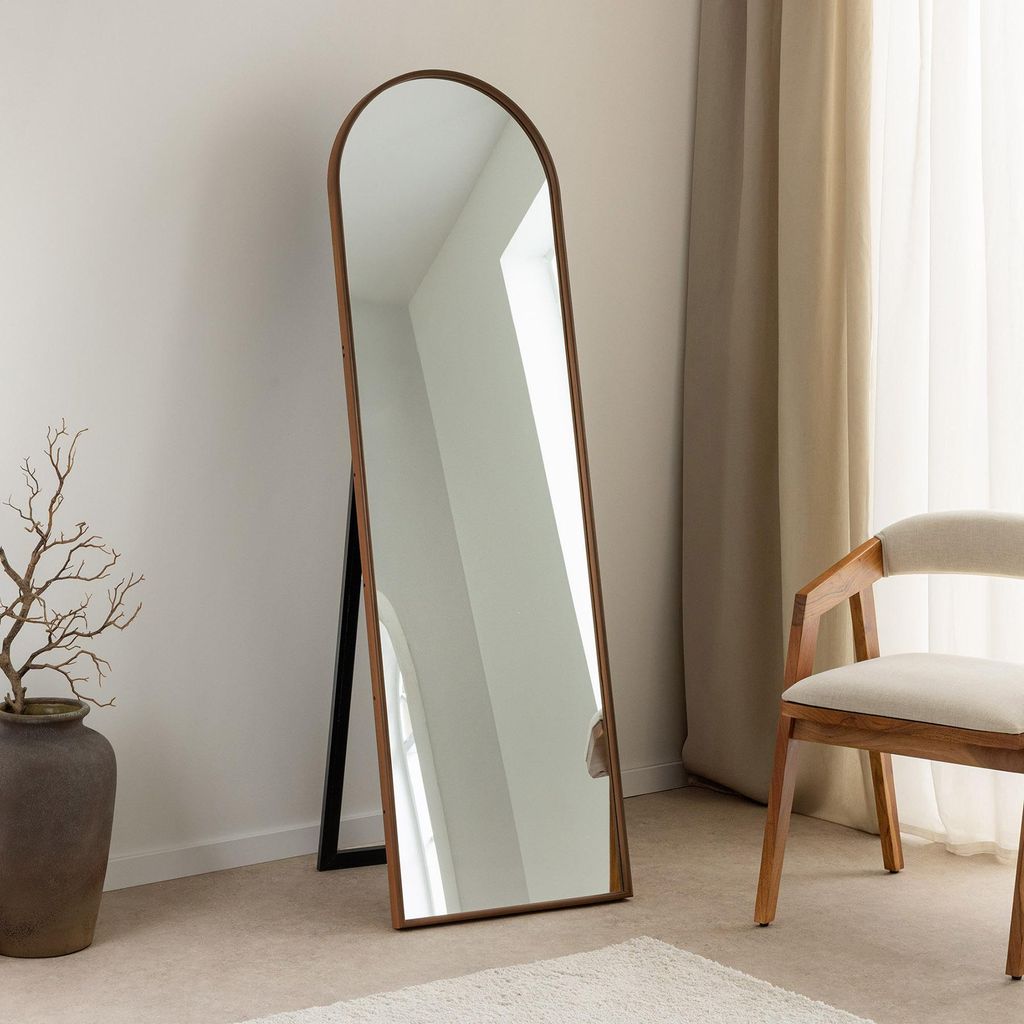 riess-ambiente Standspiegel PORTRAIT 165cm braun Produktbild 