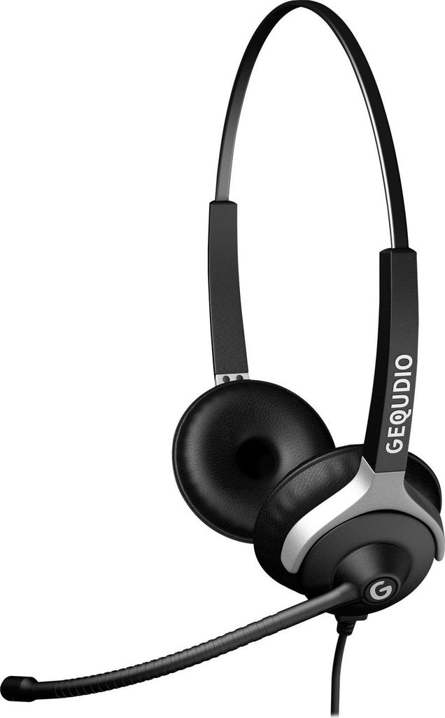 GEQUDIO Headset 2-Ohr für Unify mit Kabel