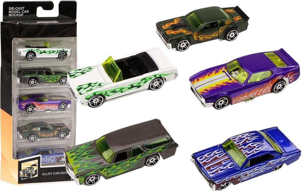 Satz Rc Cars 1:64 Metall 5 Stück