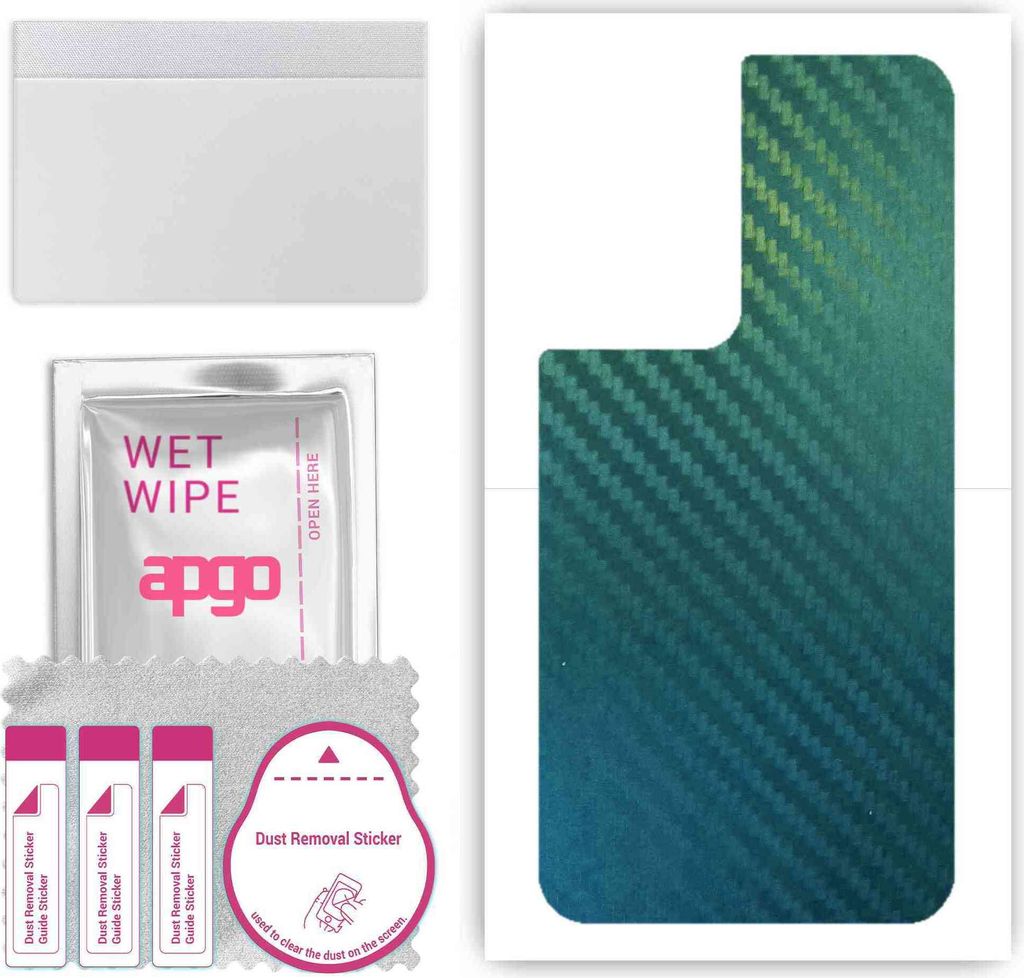 apgo Rückseite Schutzfolie, Skin, kompatibel mit Samsung Galaxy S21 Ultra 5G, Hinten Displayschutzfolie aus Vinylfolie, kratzfest, einfache Montag...