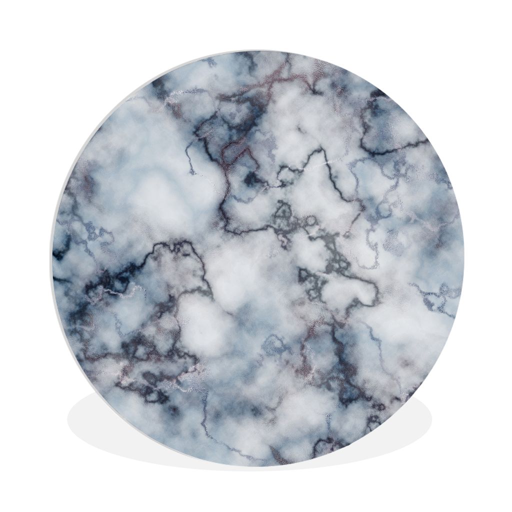 MuchoWow Rundes Wandbild - Runde Bilder Marmor - Steine - Achat Ø 90 cm Kreis Wanddekoration Kunststoff - Wandkreis - Wandschmuck - Wand-Kreis -...