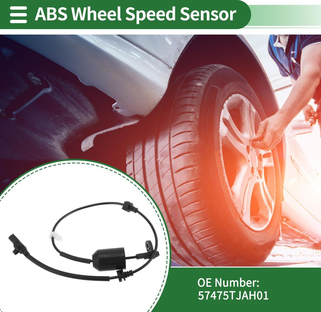 ABS Radgeschwindigkeitssensor ABS Sensor Antiblockiersystem Sensor Nr.57475TJAH01 für Honda Greiz Gj6 2016-2019 Hinten Links
