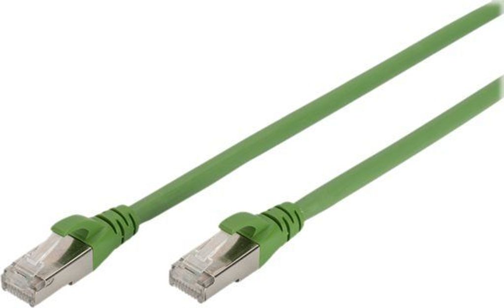 DIGITUS CAT 6A S/FTP Patchkabel, PUR (TPU), 20m, grün