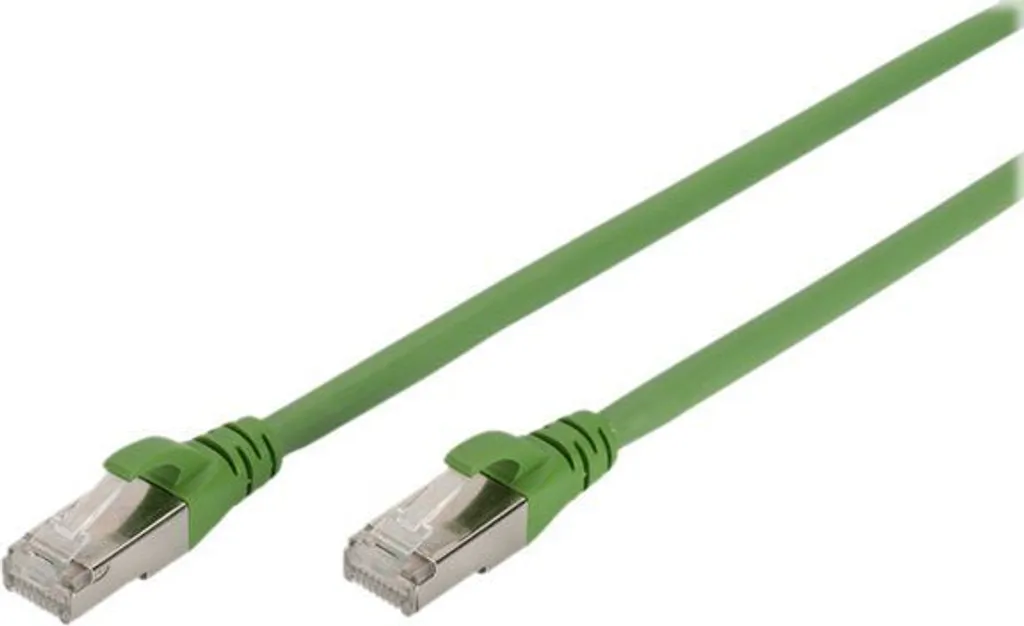 DIGITUS Cavo Rete Cat 6A 20m S/FTP PUR Verde | Prestazioni 10Gbps