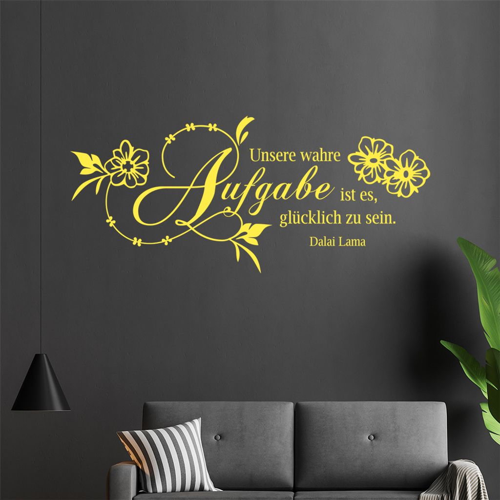 Unsere Wahre Aufgabe... Wandtattoo in 6 Größen - Wandaufkleber Wall Sticker - Dekoration, Küche, Wohnzimmer, Schlafzimmer, Badezimmer