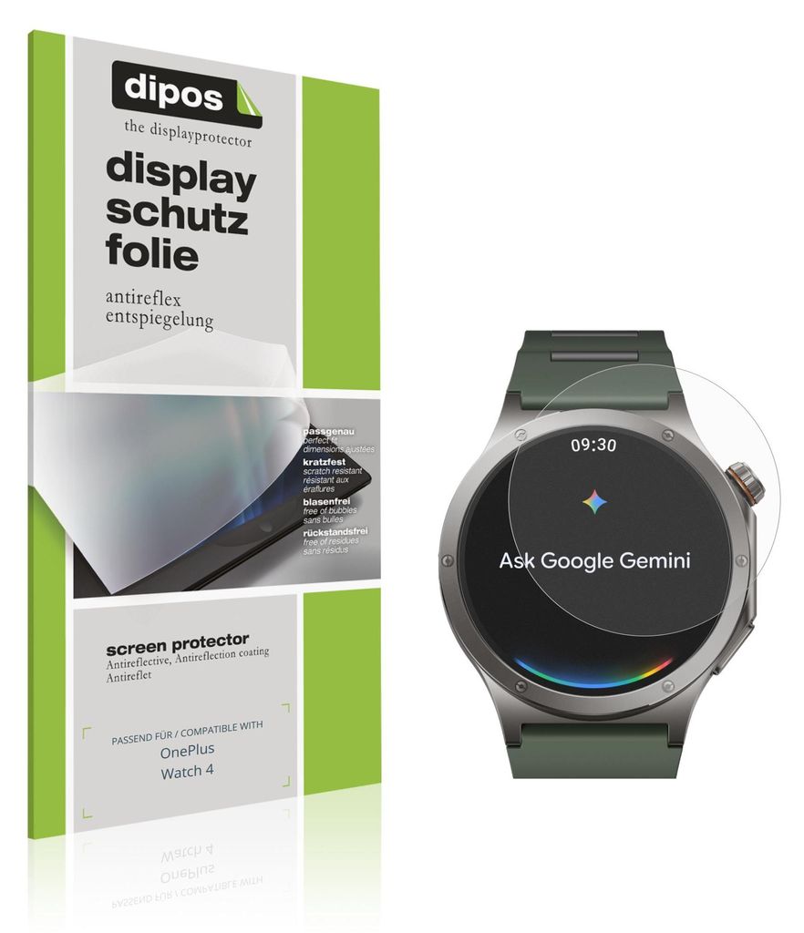 6x Schutzfolie für OnePlus Watch 4 matt Displayschutzfolie Folie Display Schutz dipos