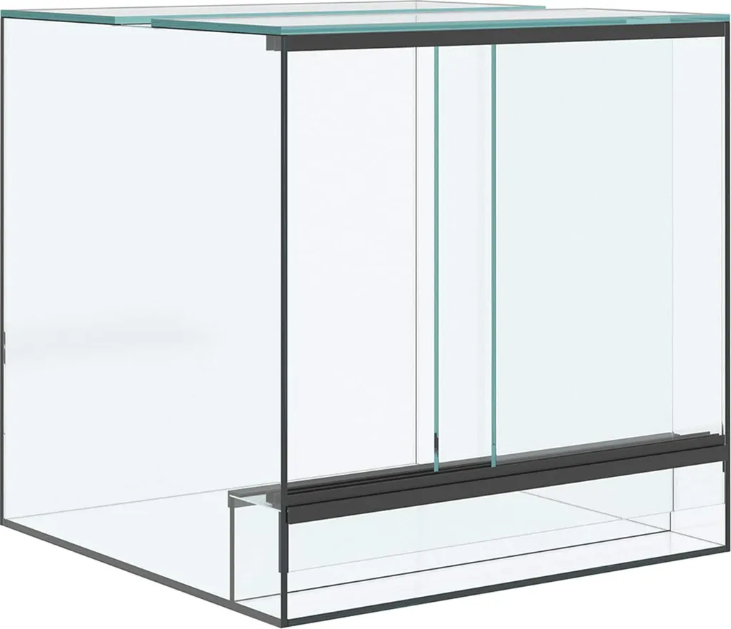 Terrarium compact en verre 30 cm avec rangement contre le désordre