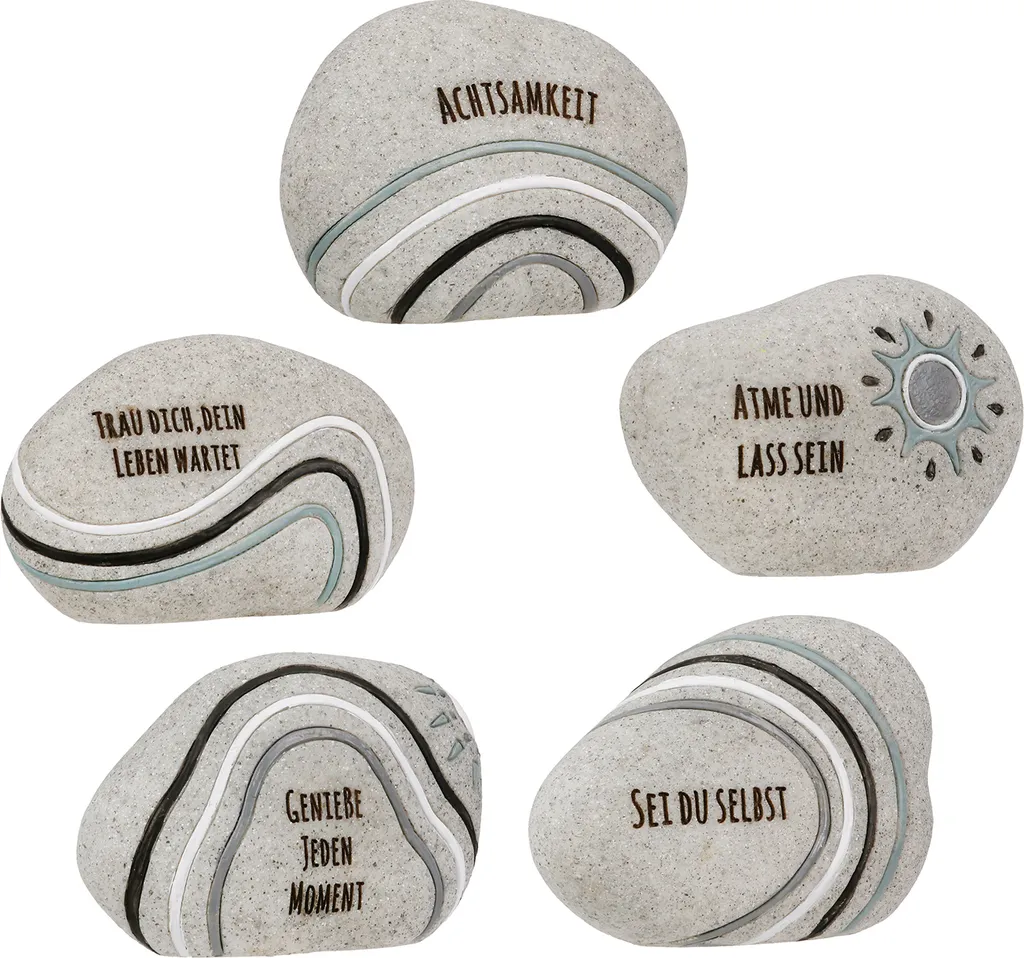 Petit objet déco positif gris Happiness pour égayer un intérieur sombre