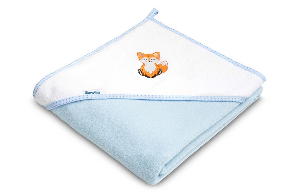 SENSILLO Baby-Handtuch 100x100 cm - 95% Baumwolle, 5% Produktbild 