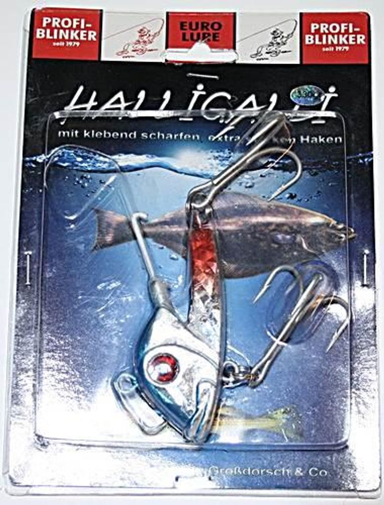 Profi Blinker Halligalli 330 gr. mit zwei Drillingen Makrele Vertikalköder