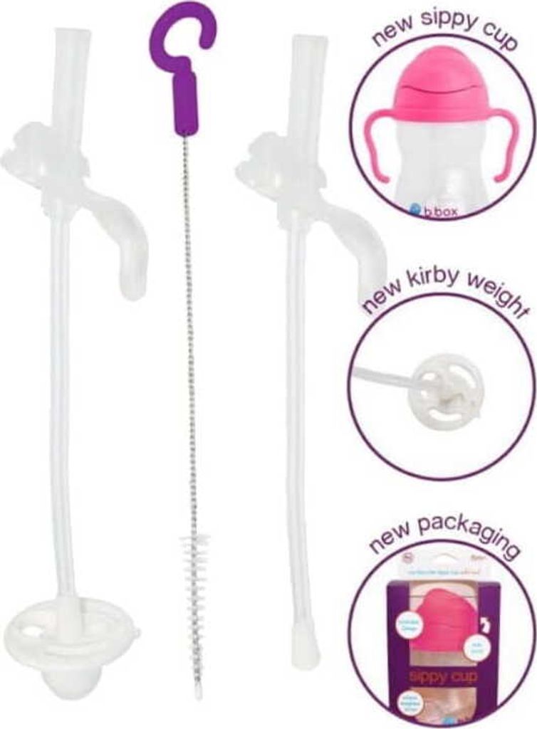 B.box Ersatzstrohhalm-Set mit Reinigungsbürste Produktbild 