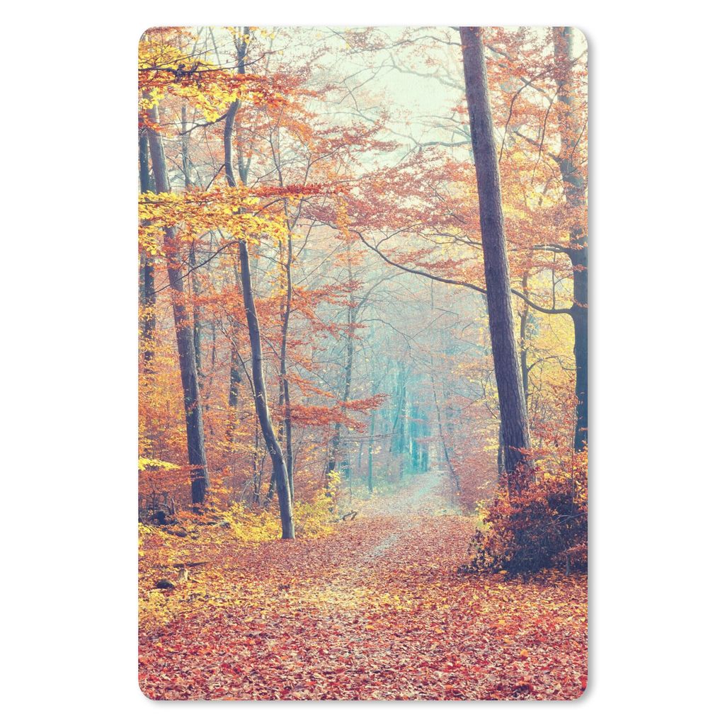 MuchoWow Mauspad Mousepad Wald - Herbst - Laub 40x60 cm - Mousepads - Maus Mat - Pad - Mausunterlage - Schreibtisch Accesoire