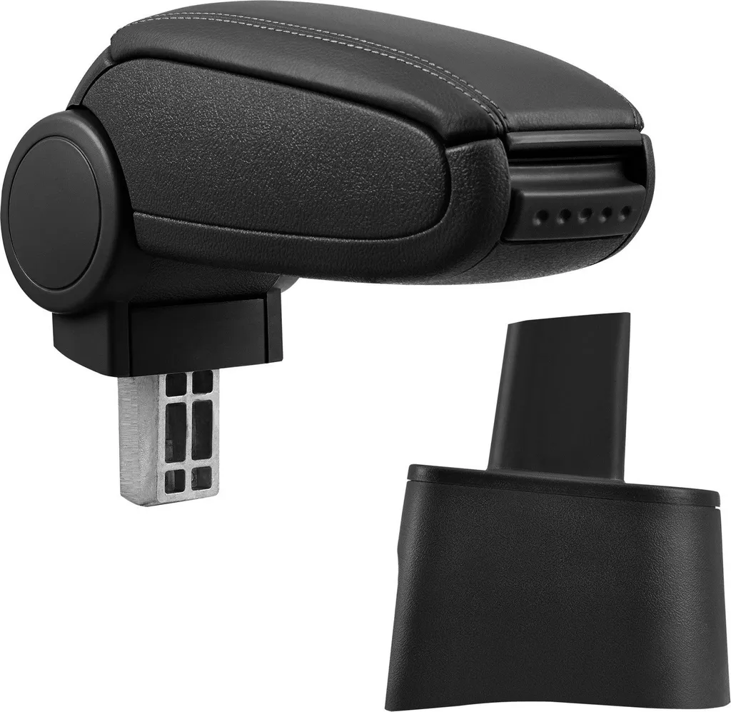 Bracciolo centrale MAL rivestimento in pelle nero per Seat Ibiza III 6L 2002-08