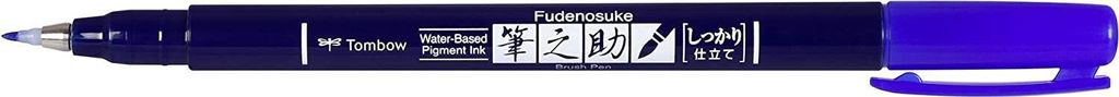 TOMBOW Kalligraphie-Stift Fudenosuke Härtegrad 1 blau