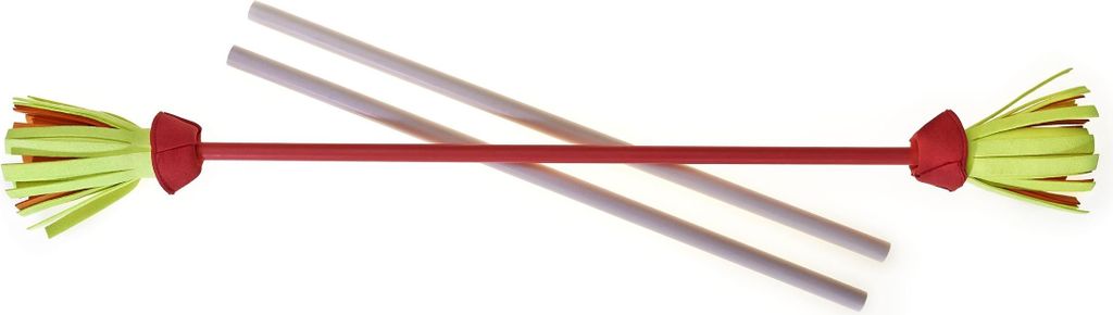 Acrobat bloemstok met handgrepen, roze, artikelnummer Productafbeelding 