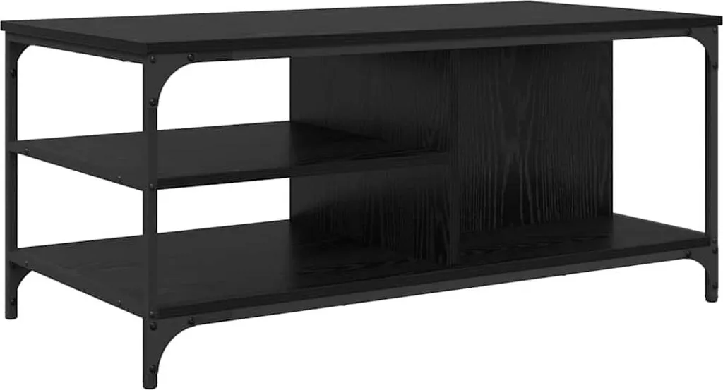 Tavolino Basso 100x50 Rovere Nero | Prezzo Imbattibile e Qualità