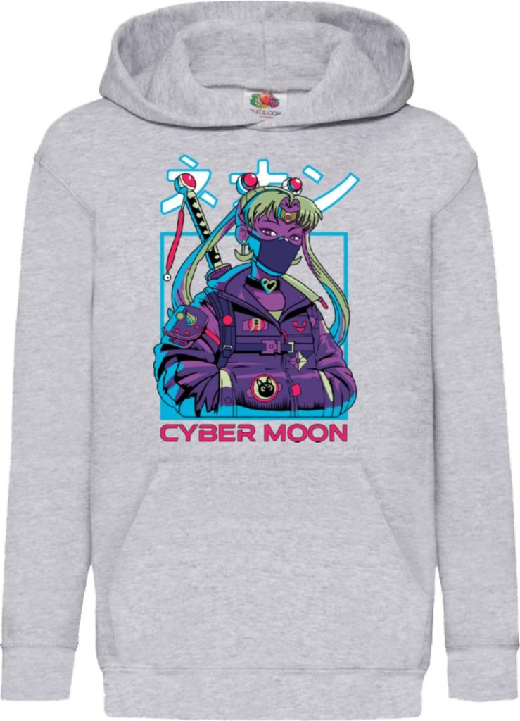 Kinder Kapuzenpullover Japan Manga Anime Comics Animation Sailor Anime Manga Moon 10, 7-8 Jahr - 128 / Grau