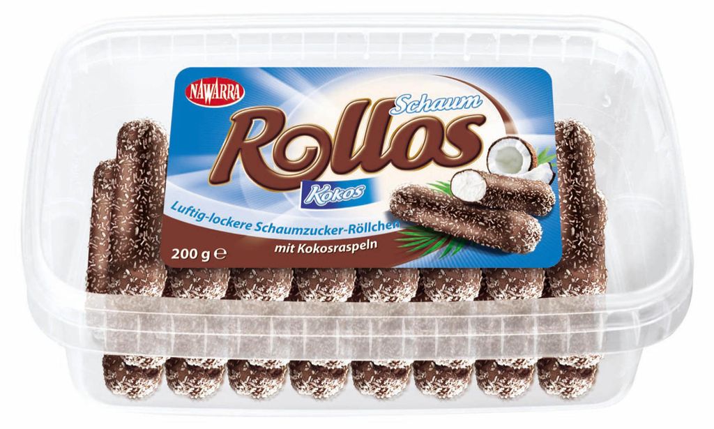 Nawarra Rollos pěnové rohlíčky s kokosovou a kakaovou Obrázek produktu 